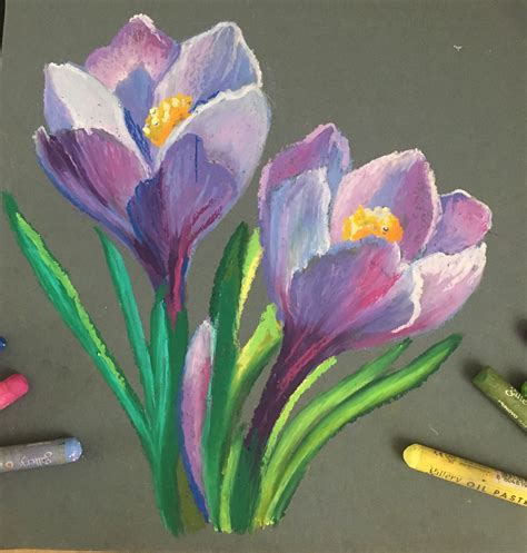 oil pastels are similar to what drawing material